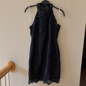 Lilly Pulitzer Black Lace Mini Dress